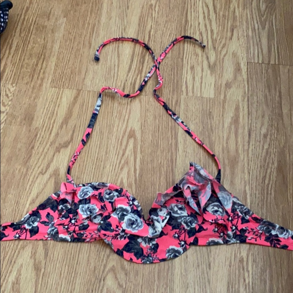 Floral bikini top